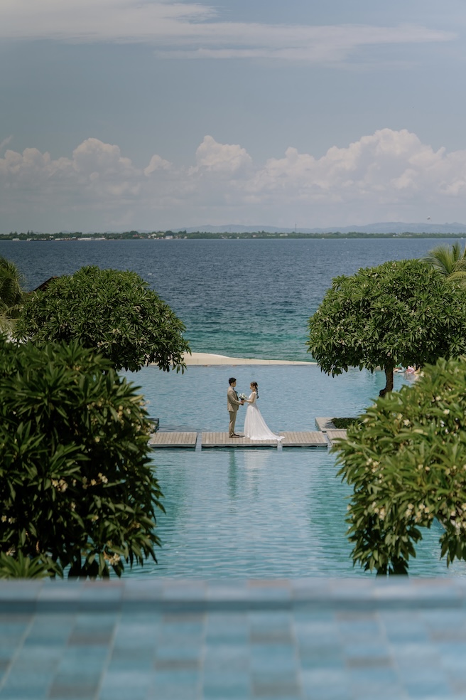 セブ島フォトウェディングのホテル撮影